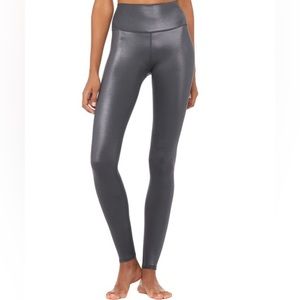 ALO High Rise Airlift Anthracite Shine 7/8 Leggings Sz XS